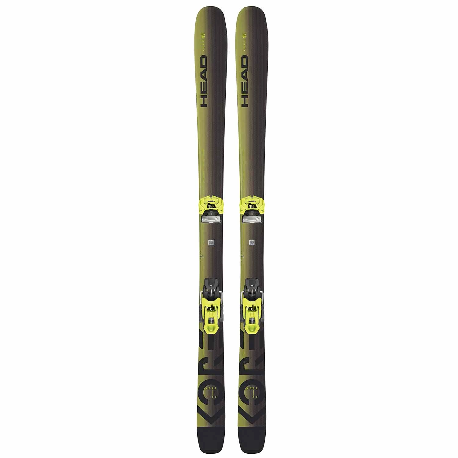Head Kore 93 Skis + Attack 14 GW Binding 1 Head Kore 93 Skis + Attack 14 GW Binding