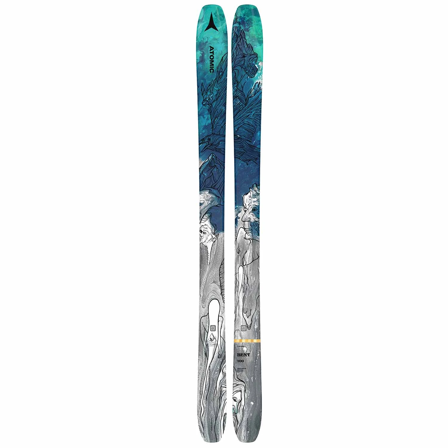 Atomic Bent 100 Skis 1 Atomic Bent 100 Skis