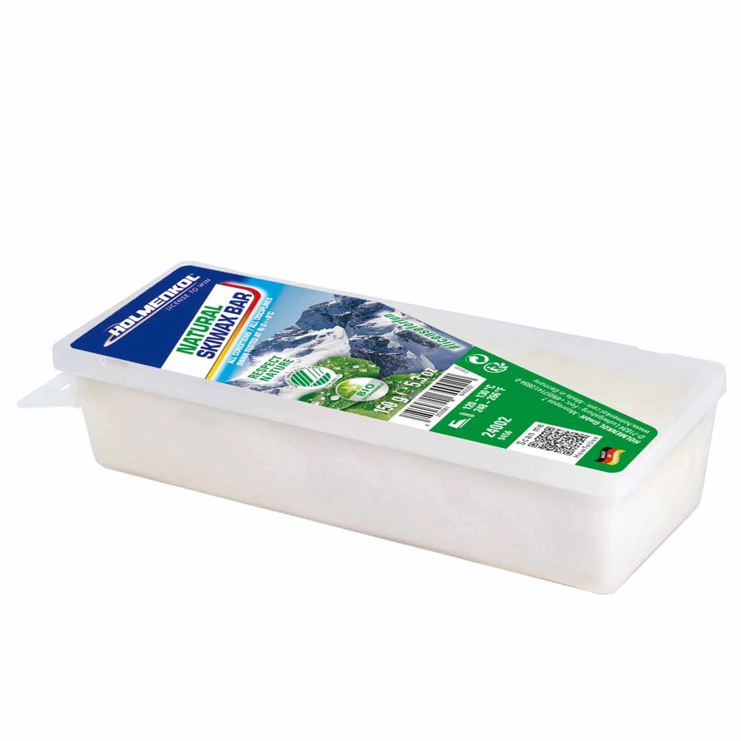 Holmenkol Natural Universal Wax Bar 150g 1 Holmenkol Natural Universal Wax Bar 150g